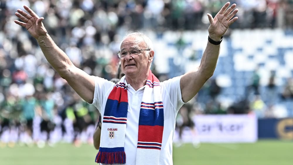 Herzensangelegenheit: Claudio Ranieri ließ Cagliari Calcio zum Abschluss jubeln.