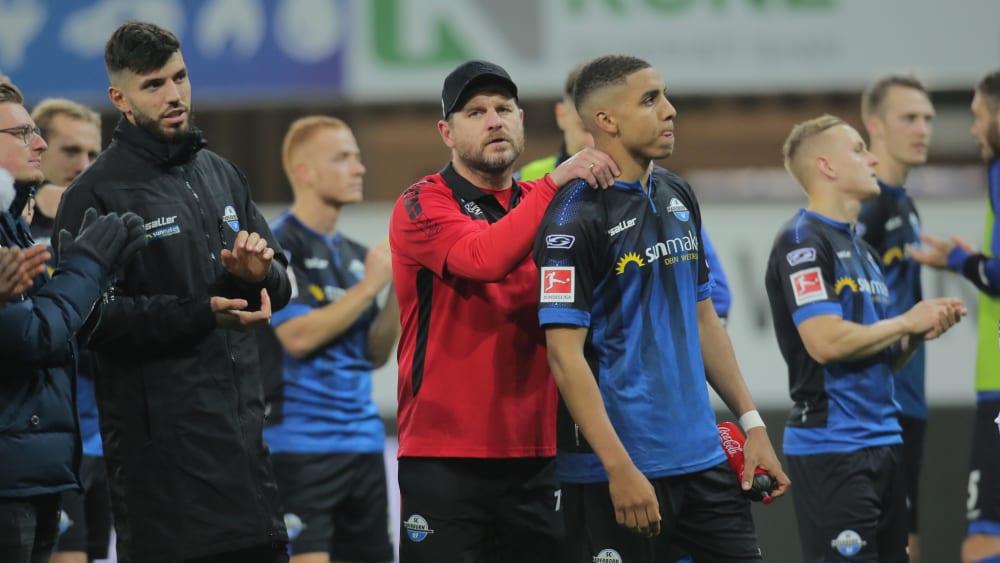 "Jetzt muss ich vorsichtig sein, was ich sage": Paderborn-Coach Steffen Baumgart.