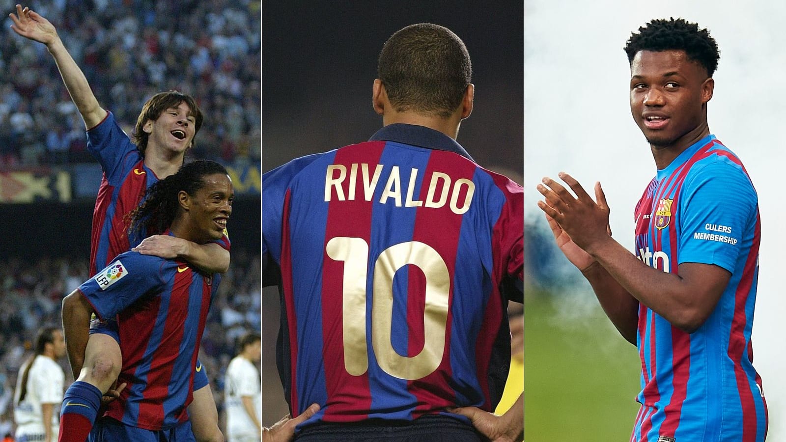 Lionel Messi, Ronaldinho, Rivaldo, Ansu Fati