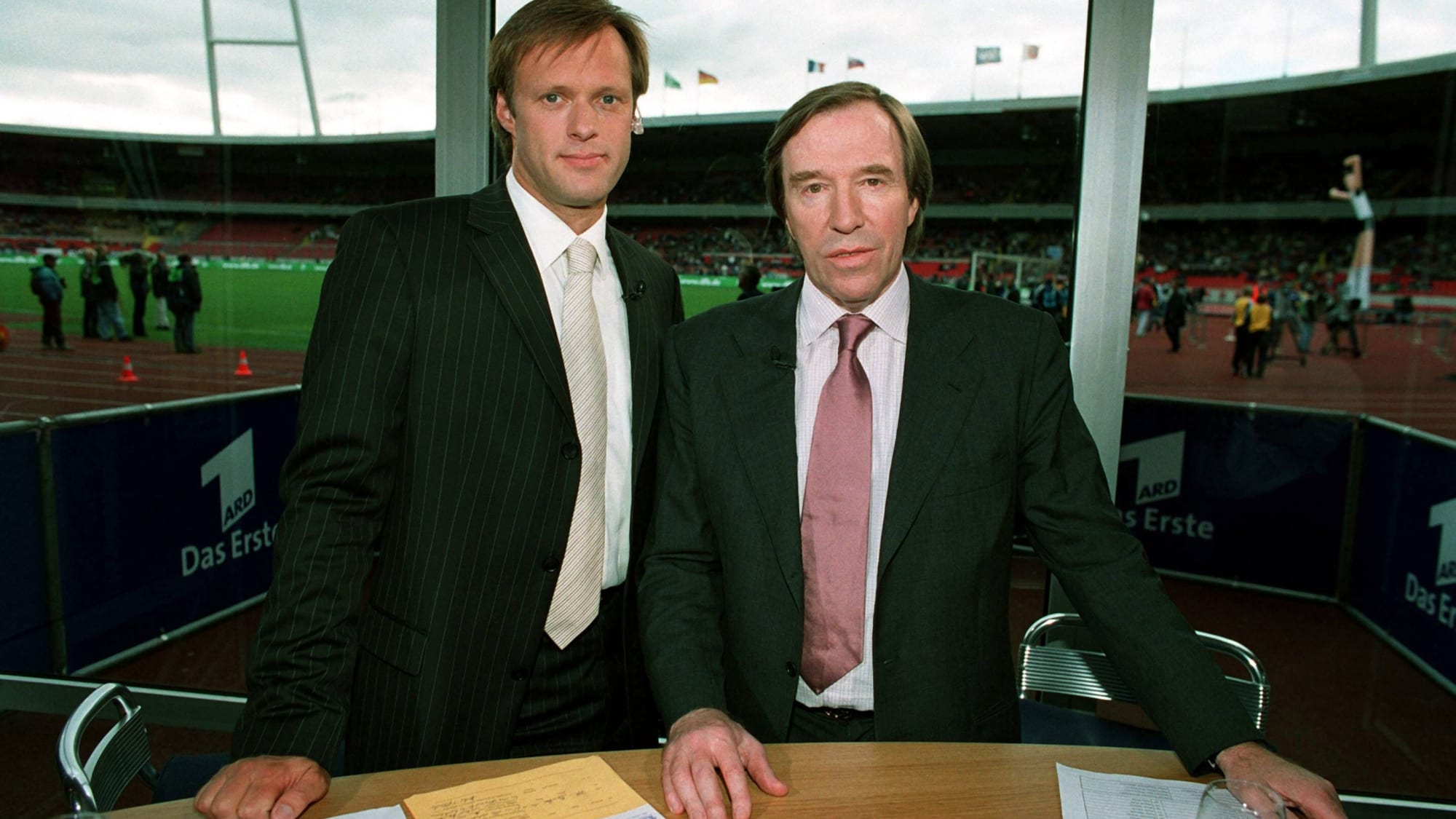 Gerhard Delling mit Günter Netzer