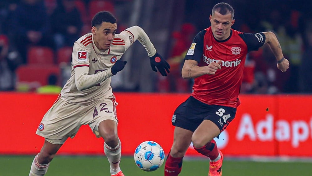 Jamal Musiala und Granit Xhaka.