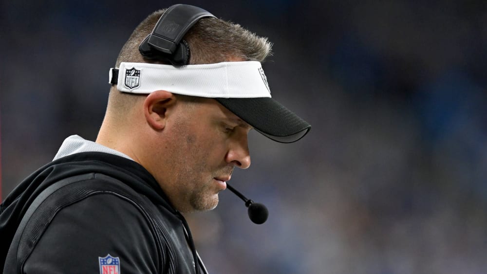 Eine enttäuschende Bilanz von neun Siegen zu 16 Niederlagen in insgesamt 25 Spielen als Raiders-Coach: Josh McDaniels.