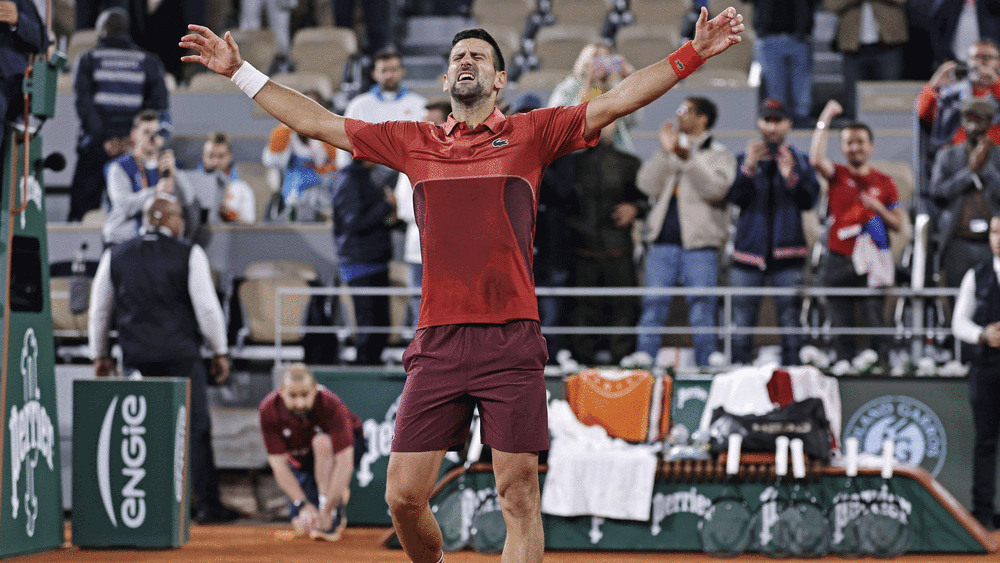 Er durfte sich feiern lassen: Novak Djokovic.