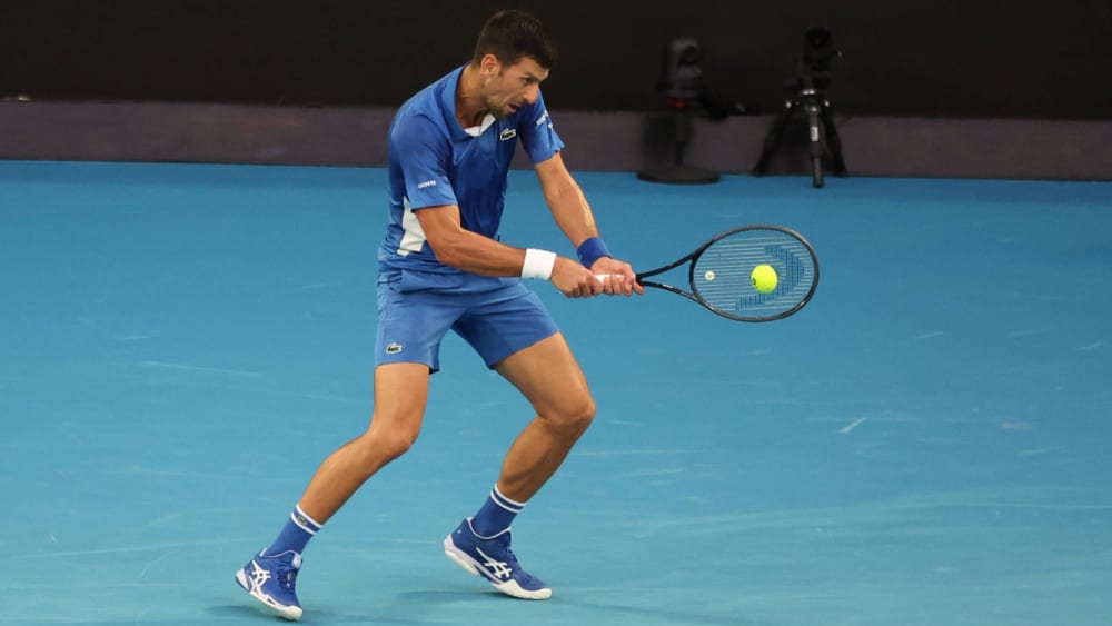 Müsste für den Einzug in die zweite Runde ordentlich schwitzen: Titelverteidiger Novak Djokovic.