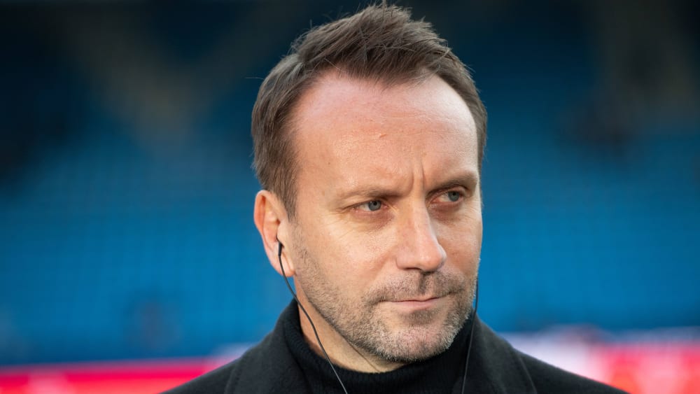Sportdirektor Sebastian Schindzielorz war mit der ersten Hälfte gegen die Bayern nicht zufrieden.