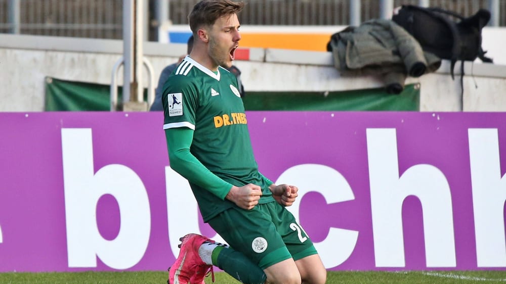 Hat allen Grund zur Freude: der Langzeit-Verletzte Thomas Gösweiner hat einen neuen Vertrag beim FC Homburg erhalten.