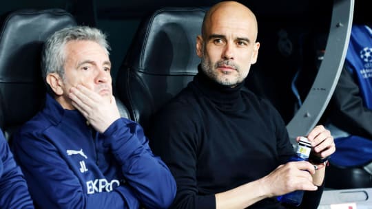 Wieder vereint: Juanma Lillo und Pep Guardiola (re.).