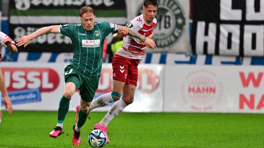 Wird dem VfB Lübeck in den nächsten zwei Spielen fehlen: Leon Sommer (links).