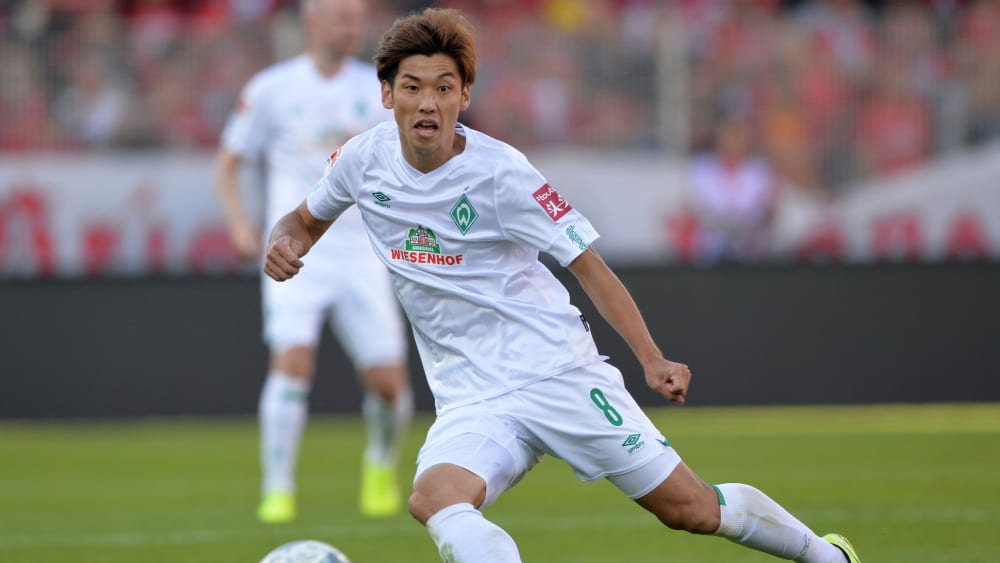 Mit drei Treffern Werders erfolgreichster Torsch&#252;tze: Yuya Osako.