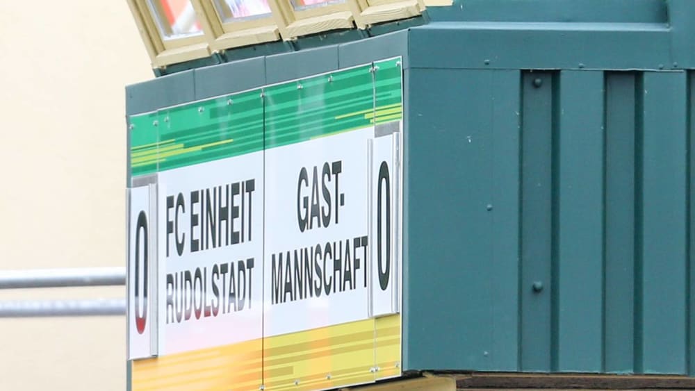Schnelles Handeln: Der FC Einheit Rudolstadt verurteilte beim Spiel gegen Erfurt mit einer Stadiondurchsage sofort jegliche Form von Rassismus.