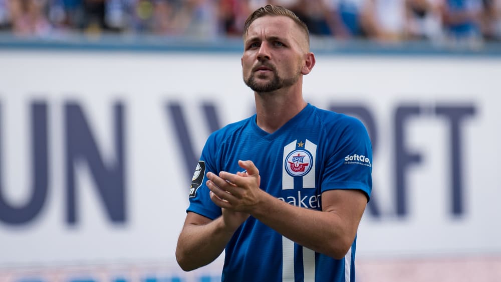 Rostocks John Verhoek hat gegen den FC Ingolstadt wohl erneut gute Chancen auf einen Platz in der Startelf.