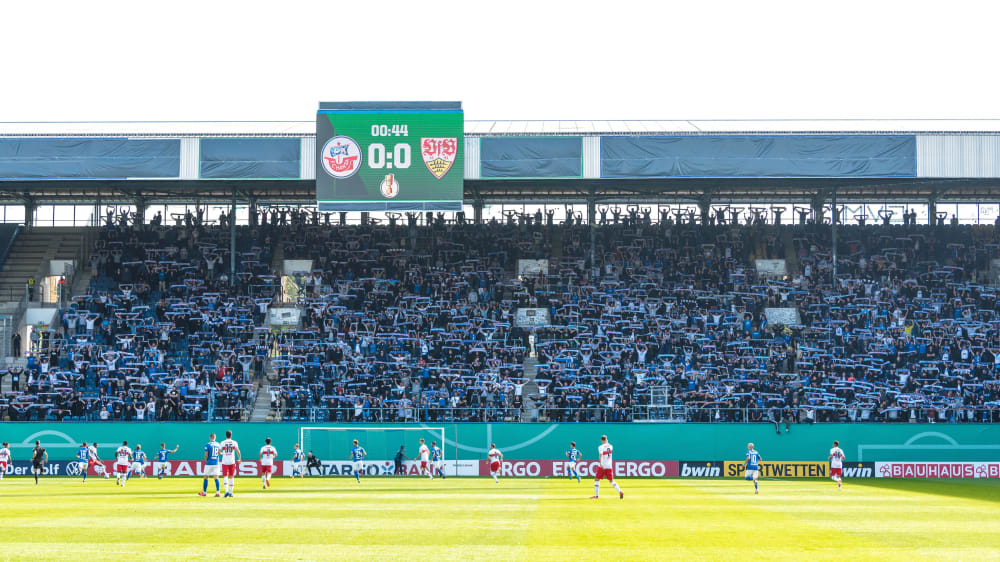 Die Fans in Rostock sorgten f&#252;r eine tolle Stimmung.
