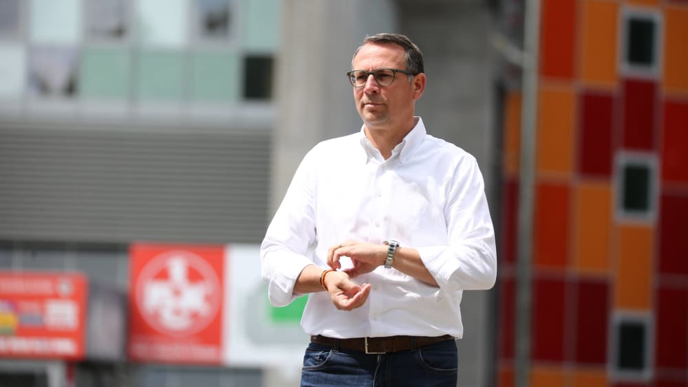 Nimmt den Druck von der Mannschaft: Martin Bader erhebt den FCK-Aufstieg nicht zum Saisonziel.