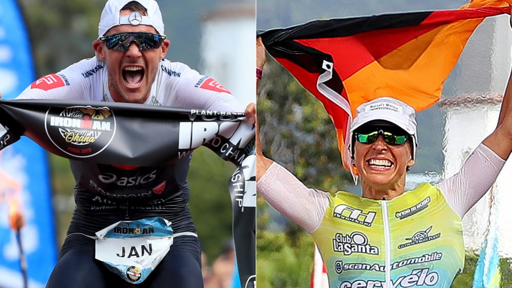 Historisch: Jan Frodeno und Anne Haug triumphieren bei er Ironman-WM in Hawaii.
