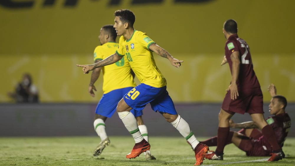 Zur Stelle: Roberto Firmino erzielte das Tor zum 1:0-Sieg gegen Venezuela.