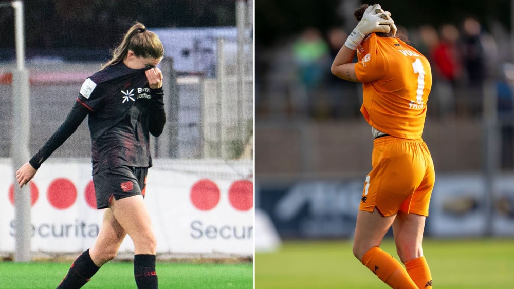 Lilla Turanyi (li.) und Charlotte Voll sahen Rot gegen Wolfsburg.