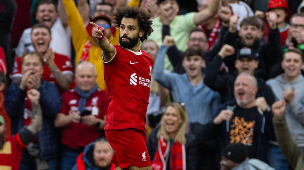 Sorgte für den dritten Treffer des FC Liverpool gegen Nottingham: Mohamed Salah.