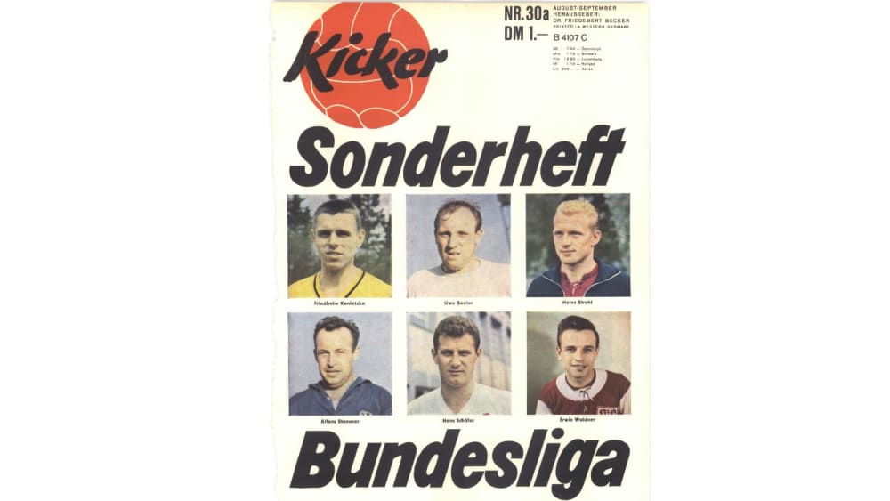 Das kicker-Sonderheft zum Bundesliga-Start im August 1963.
