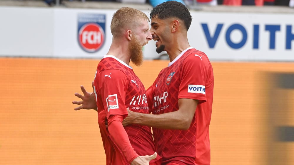 Zwei von fünf Ex-Werderanern beim 1. FC Heidenheim: Jan-Niklas Beste (l.) und Eren Dinkci.