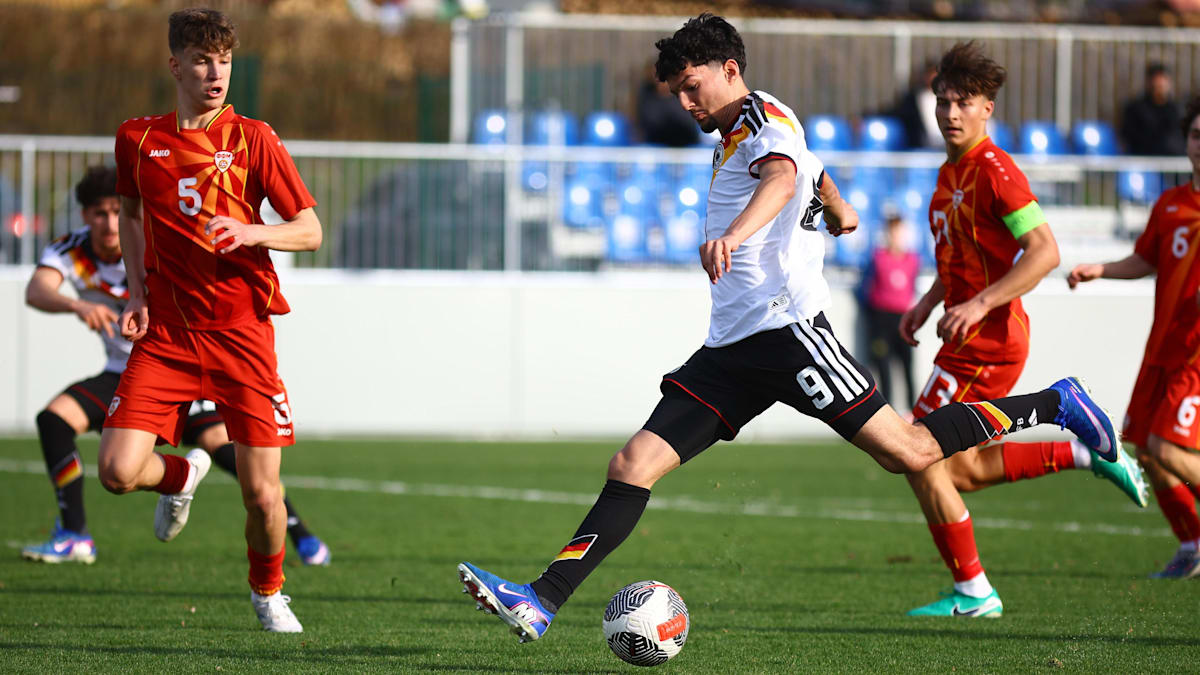 Quali-Auftakt: Deutsche U 17 müht sich gegen Nordmazedonien