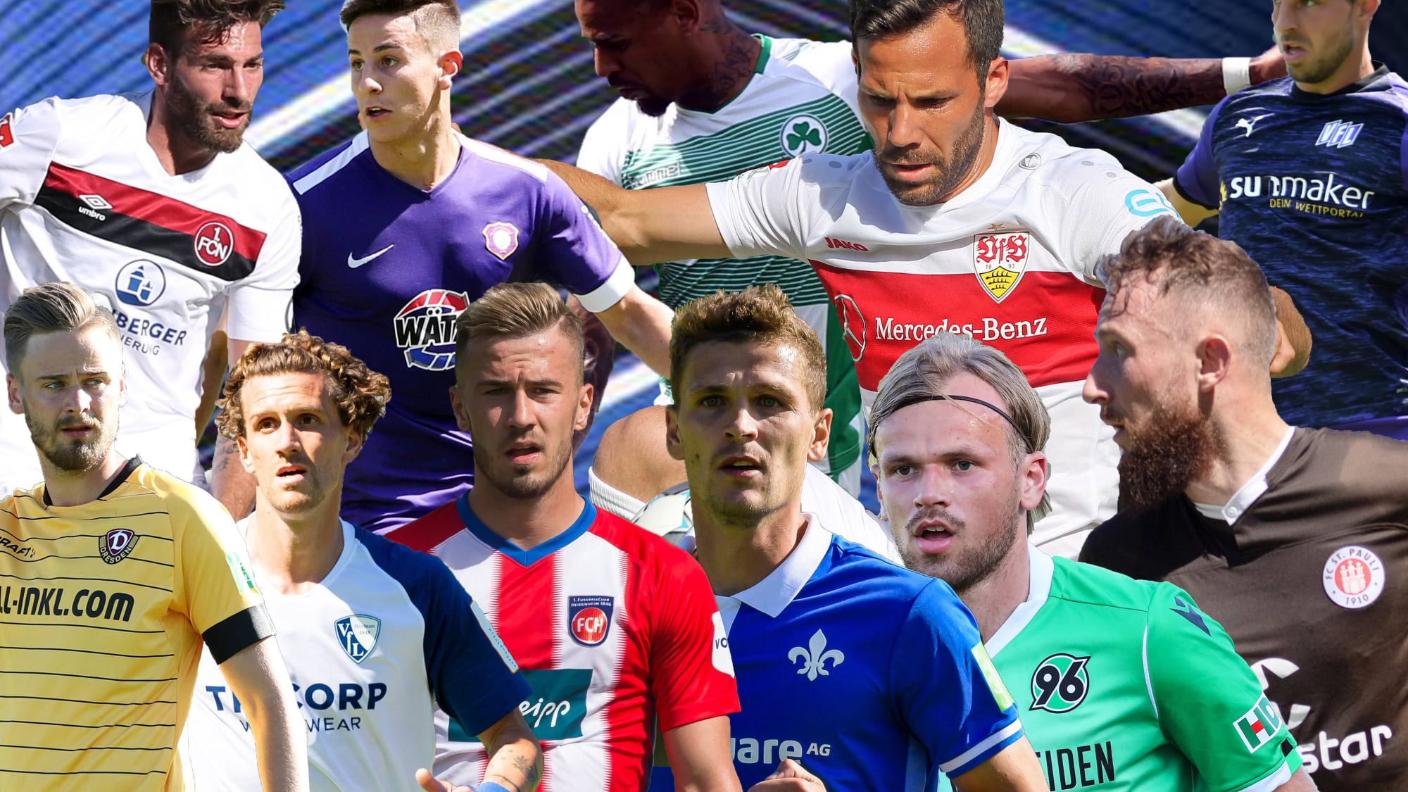 Die Trikots Der Zweitligisten Für Die Saison 2019/20 - 2. Bundesliga ...