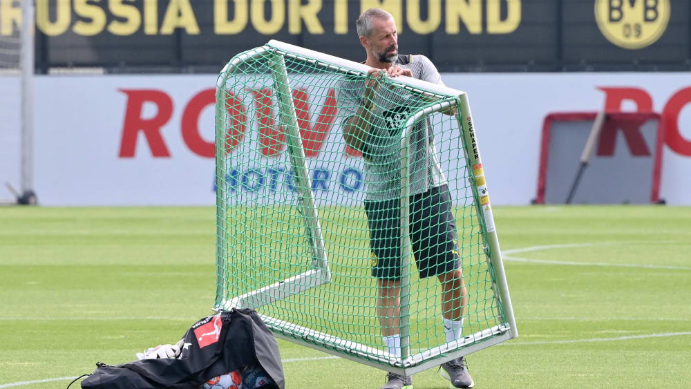 Leitete am Sonntag seine erste Trainingseinheit als BVB-Trainer: Marco Rose.