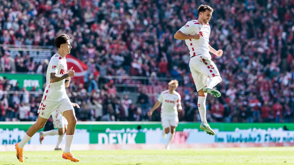 Bejubelt sein Traumtor zum 2:0: Luca Waldschmidt (re.)