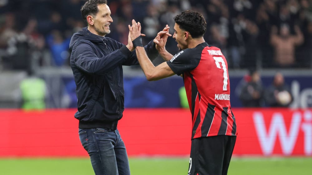 Stand jetzt im gleichen Team: Dino Toppmöller und Omar Marmoush.