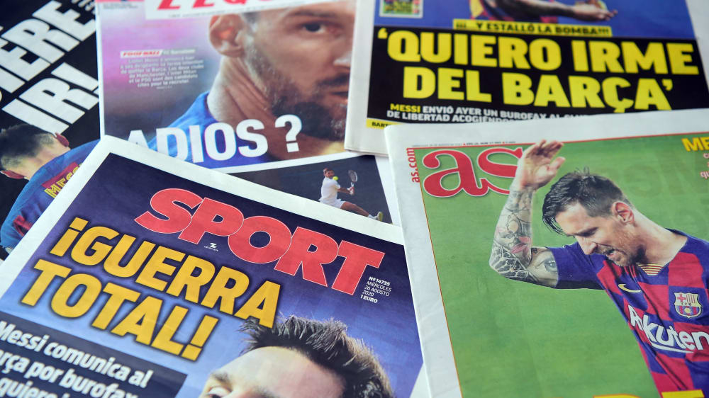 In Spanien gab es heute nur ein Thema: Lionel Messi.