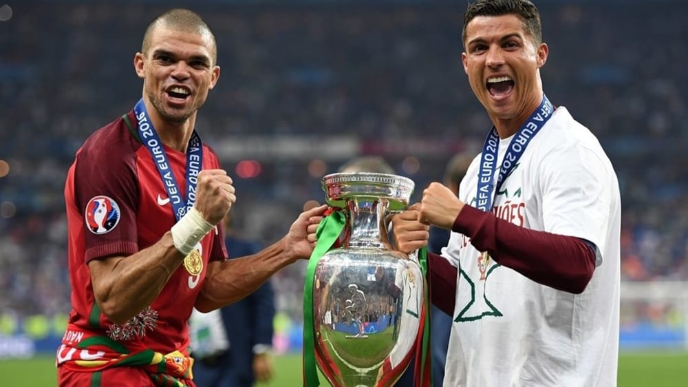 Pepe und Cristiano Ronaldo 