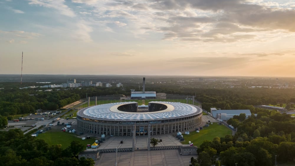 Hier wird das Finale im DFB-Pokal ausgespielt: Das Berliner Olympiastadion.