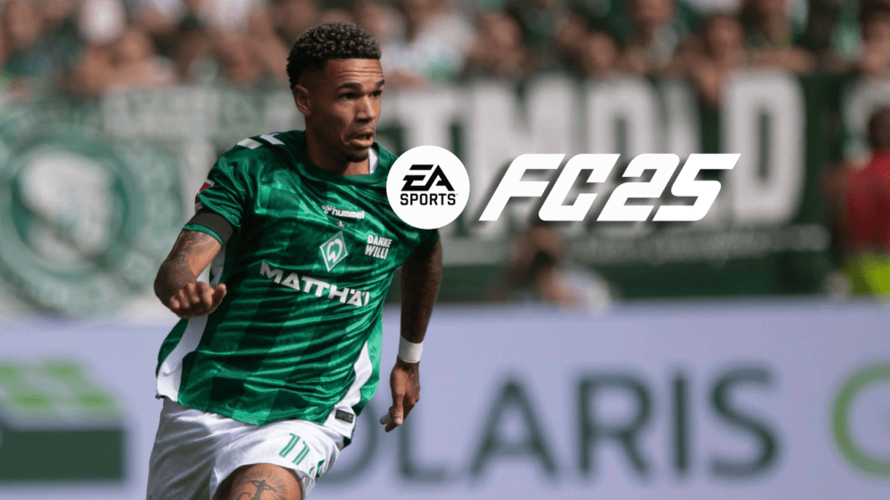 Büßt in FC 25 leicht an Tempo ein: Justin Njinmah von Werder Bremen.