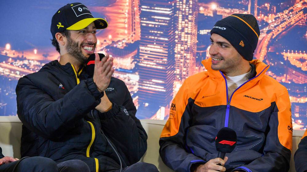Der neue und noch aktuelle McLaren-Fahrer: Daniel Ricciardo und Carlos Sainz.
