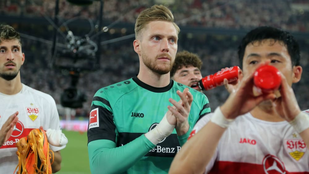 Kam in der Saison 2022/23 in 19 Bundesliga-Spielen zum Einsatz und in der Relegation: Florian Müller (M).