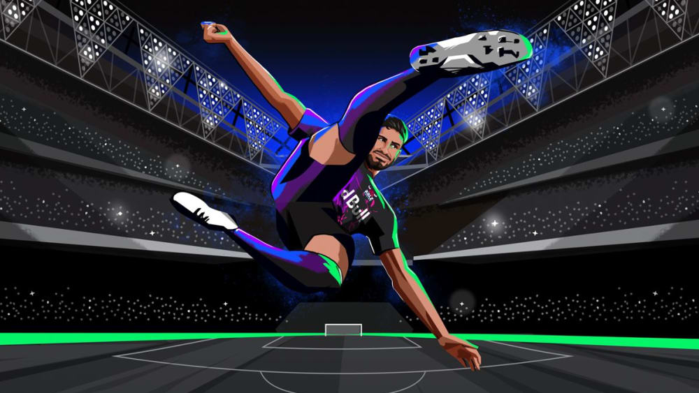 EA wirbt mit 'RBLZ_Umut' in Fußballer-Pose für FC Pro.