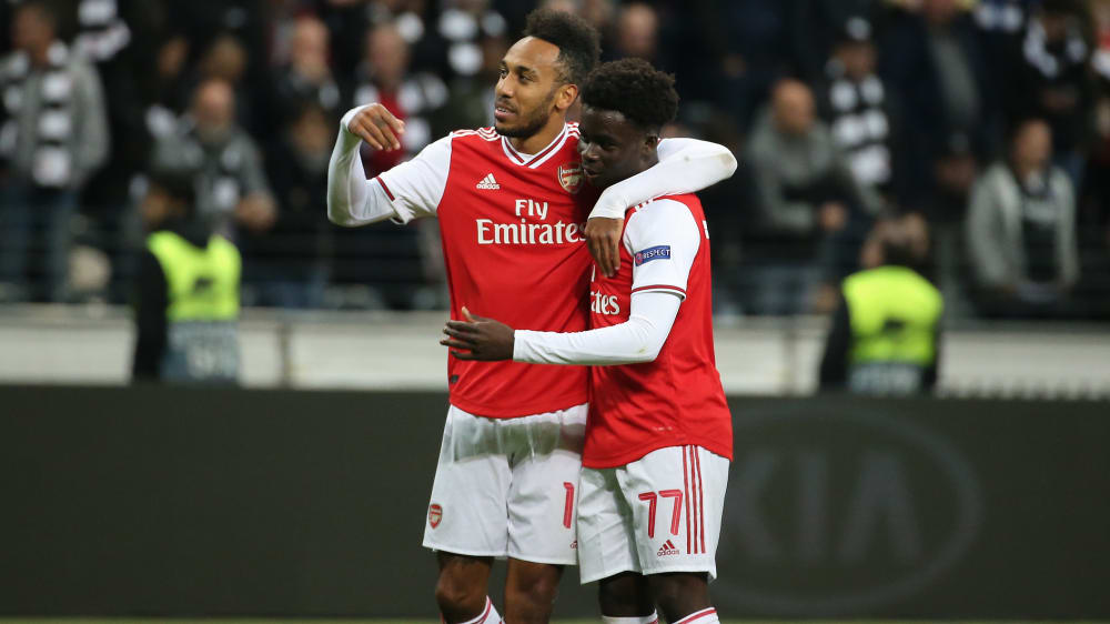 Reife Leistung: Pierre-Emerick Aubameyang und Bukayo Saka (r.).