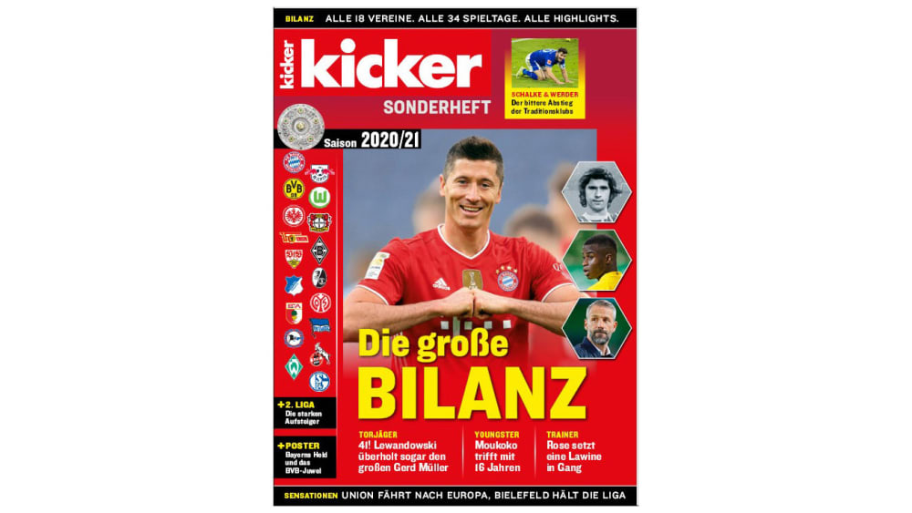 Sechs Klubs dabei: Die kicker-Elf der Saison 2020/21 - Bundesliga ...
