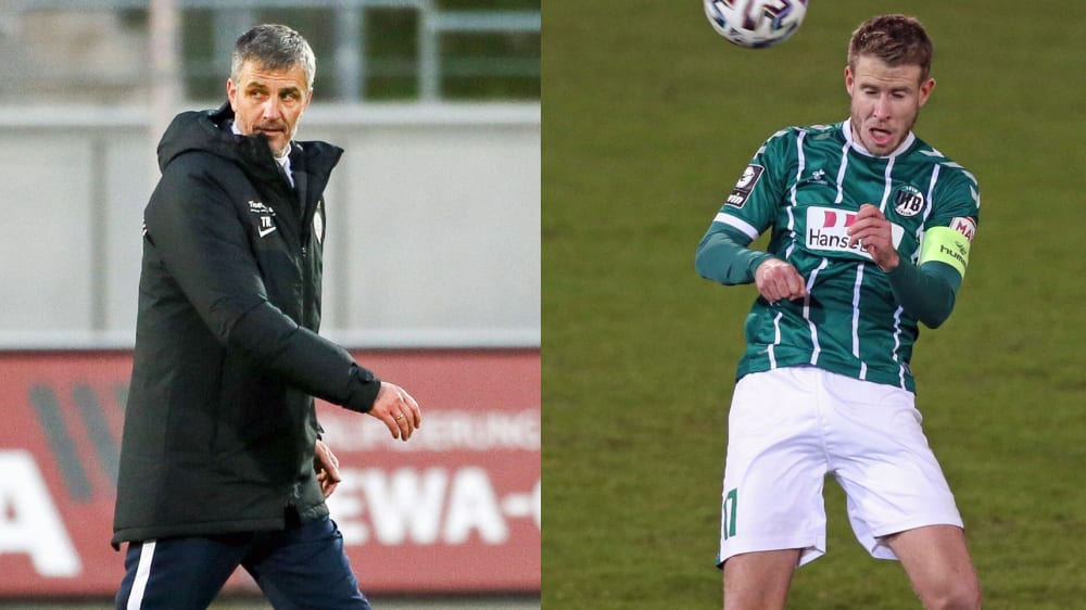 Hansa-Trainer Jens H&#228;rtel und VfB-Kapit&#228;n Tommy Grupe treffen sich am Samstag in L&#252;beck.