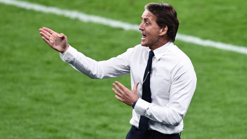 Durchlebte einen schwierigen Abend - mit Happy End: Roberto Mancini, Nationaltrainer Italiens.