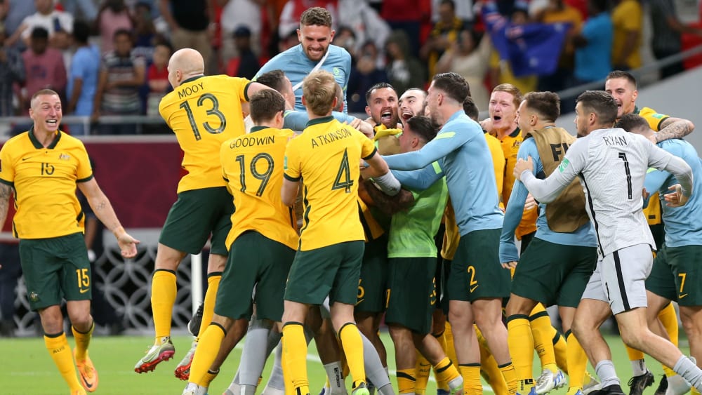 Jubeltraube: Australien löste das vorletzte WM-Ticket.
