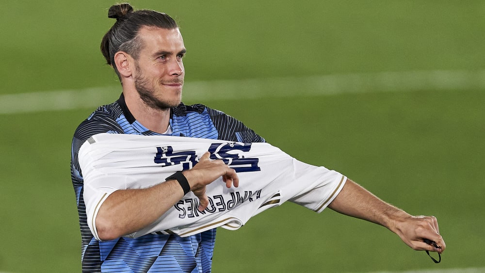 Gute Miene zum b&#246;sen Spiel: Real Madrid wurde Meister, wirklich etwas damit zu tun haben wollte Gareth Bale aber nicht.