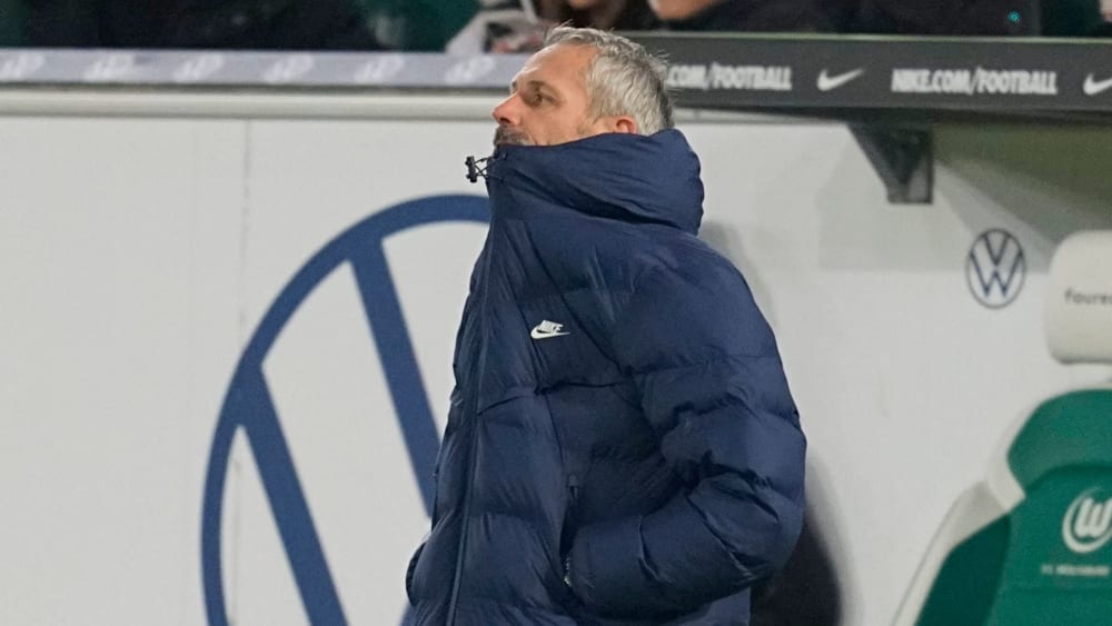 Marco Rose haderte mit der erneuten Leipziger Niederlage in Wolfsburg.