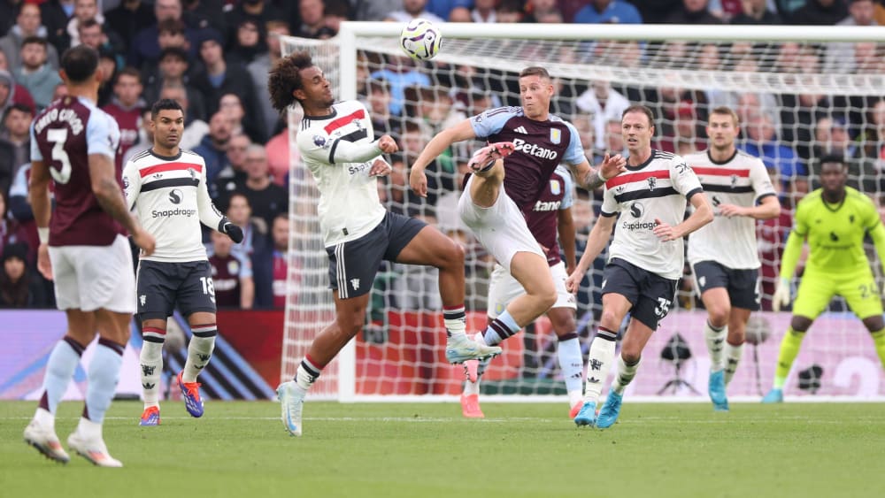 Keine Offensivshow auf beiden Seiten: Aston Villa und Manchester United trennen sich 0:0.