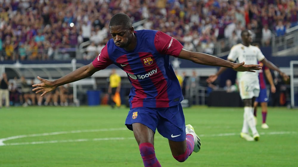 Brachte den FC Barcelona mit seinem Treffer auf die Siegerstraße: Ousmane Dembelé.