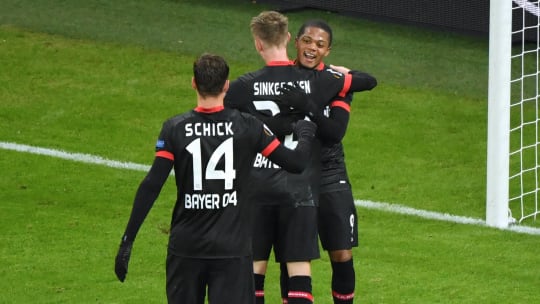 In Torlaune: Leon Bailey (re.) war mit fünf Treffern Leverkusens bester Torschütze der Gruppenphase.