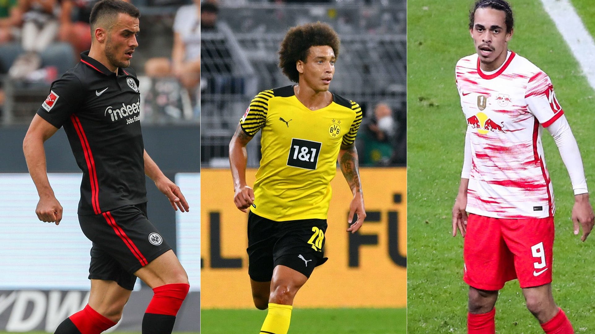 Filip Kostic, Axel Witsel und Yussuf Poulsen