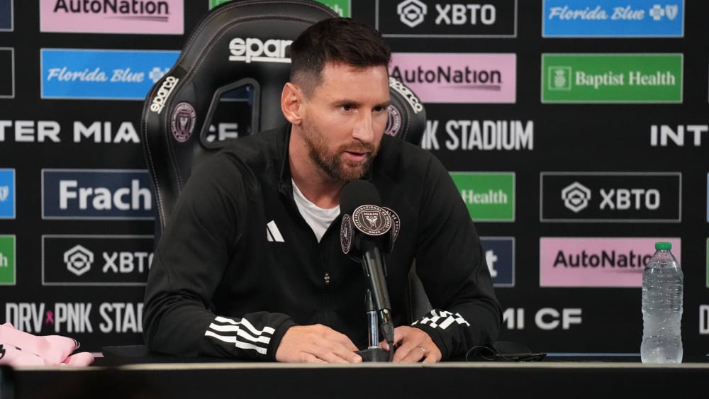 Erste Pressekonferenz bei Inter Miami: Lionel Messi.