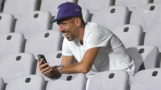 Hat Spaß in Florenz - und hat zuletzt aufflällig gut für die Viola gespielt: Ex-Bayern-Star Franck Ribery.