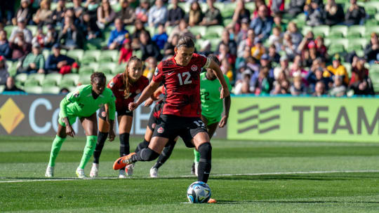 Chance vertan: Christine Sinclair vergibt gegen Nigeria vom Elfmeterpunkt.