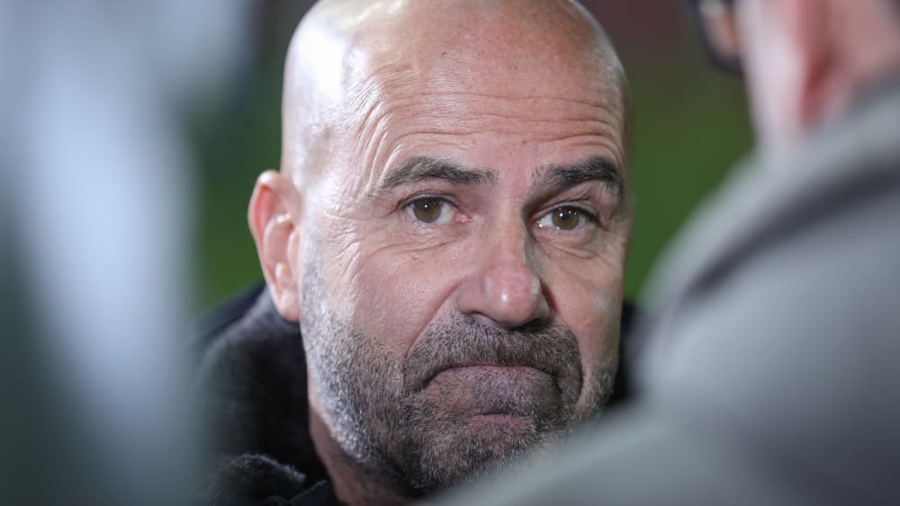 Respekt vor Paderborn: Leverkusens Coach Peter Bosz.